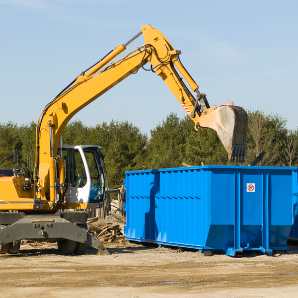 what size residential dumpster rentals are available in North Lake Wisconsin